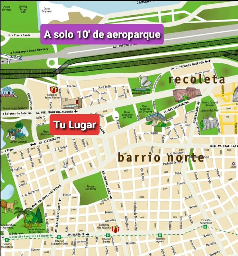 Castex Y Salguero Palermo Chico 2 Pax 10Min Aeroparque 100M Mater Dei Buenos Aires Exterior foto
